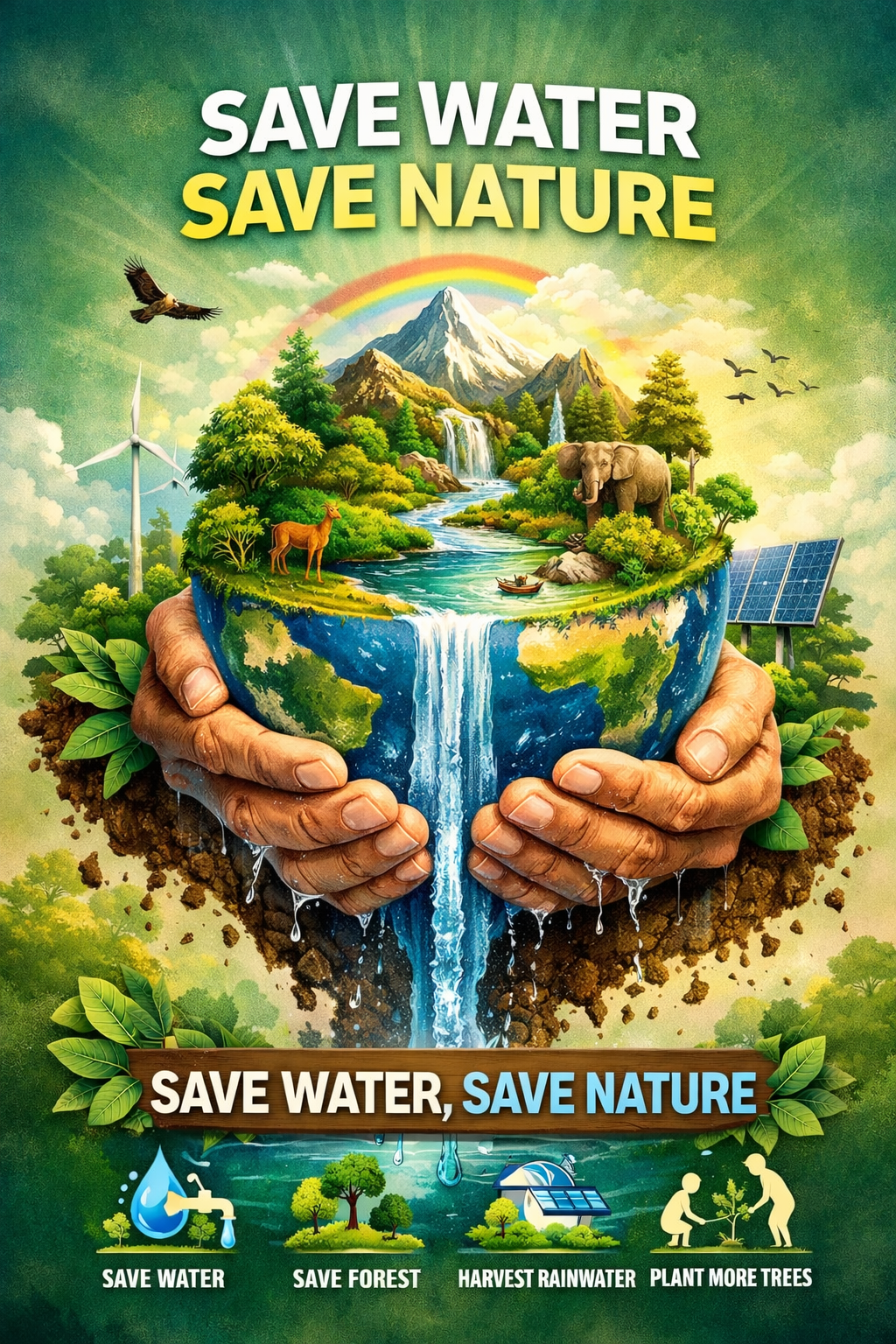 “Every drop you save today protects nature tomorrow.”
